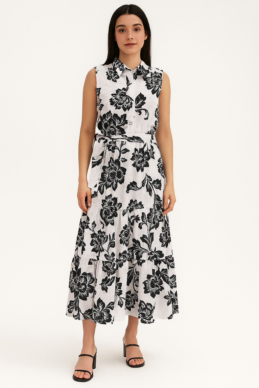 Vestido camisero negro