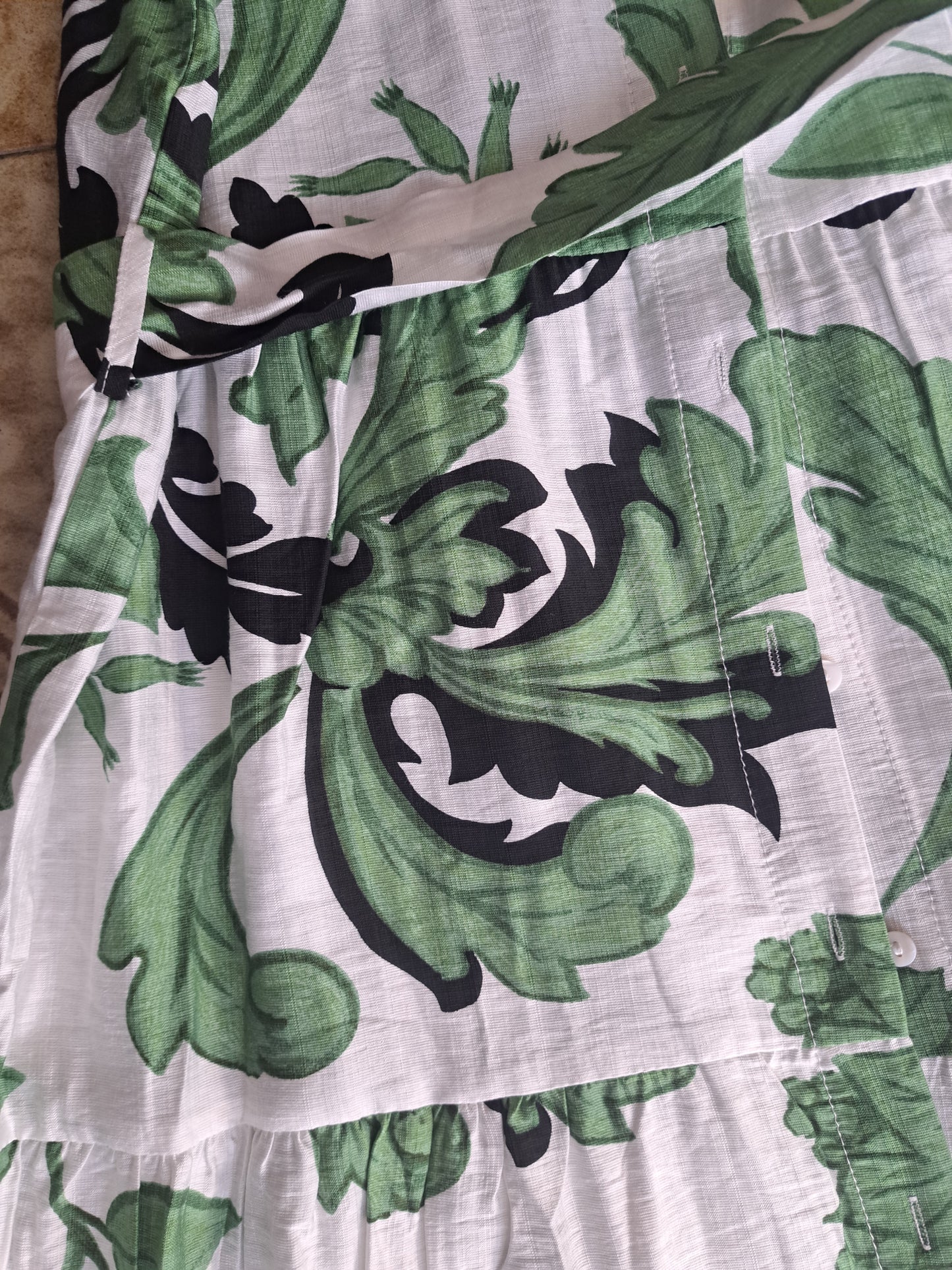 Vestido camisero verde