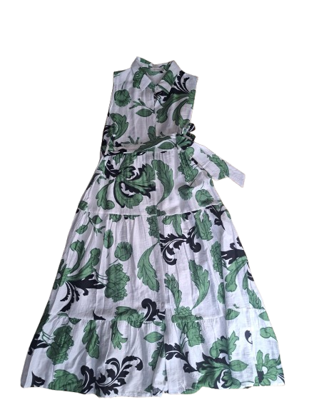 Vestido camisero verde