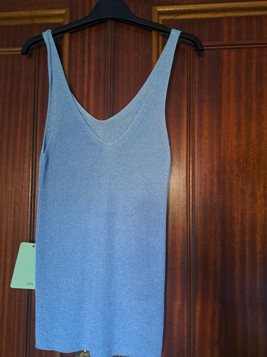 Camiseta brillo azul