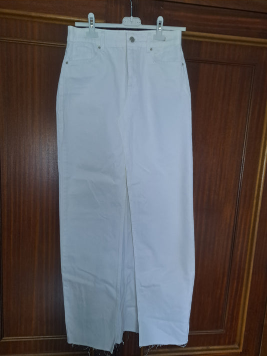 Falda vaquera blanca