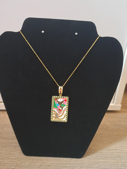 Colgante estampado