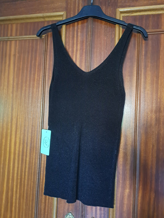 Camiseta brillo negra